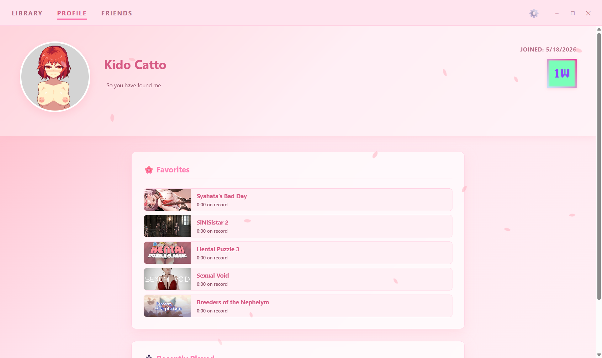 Steam Alternative: Sakura UI